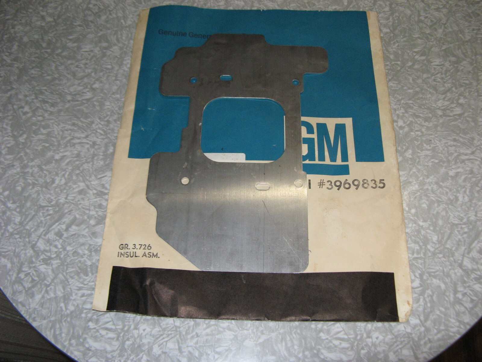 196472 Corvette NOS Carb Heat Shield for Holley Carb P/N 3969835 NEW