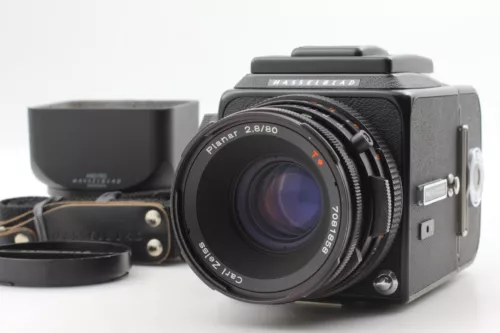 【Near Mint】 Hasselblad 500CM Film Camera Black CF 80mm f2.8 Lens + A12 II JAPAN