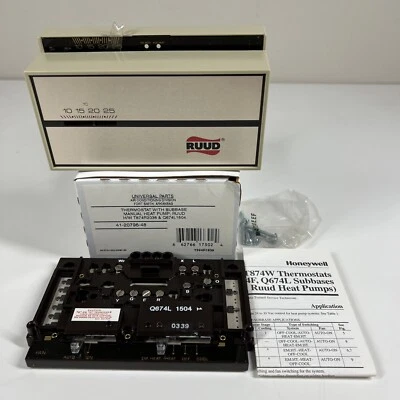 Honeywell T874 R 2036 Thermostat Heat Pump System Control For Rheem & Ruud NEW