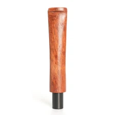MUXIANG 9mm Rosewood Pipe Stem Straight Taper Mouthpiece For Wooden Tobacco Pipe
