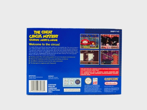 The Great Circus Mystery Starring Mickey & Minnie Super Nintendo SNES NOS - Foto 6 di 8