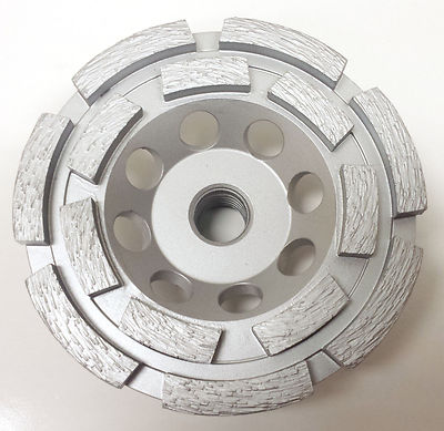 2PK 4  Double Row Pro Diamond Grinding Cup Wheel 14 Segments- PREMIUM QUALITY