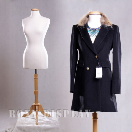 Female Size 10-12 Mannequin Dress Form Display #F10/12W+BS-01NX+ Cap-M42NRX - Picture 1 of 5