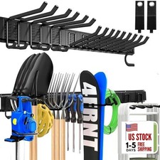 Heavy Duty Garage Wall Organizer with 700LB Capacity, 48“Alloy Steel Black