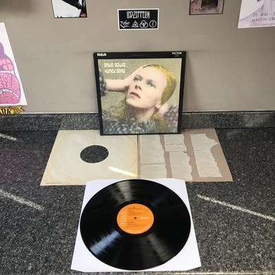 LP VINYL DAVID BOWIE HUNKY DORY SF 8244 UK PRE MAINMAN MATT SLEEVE EX/EX