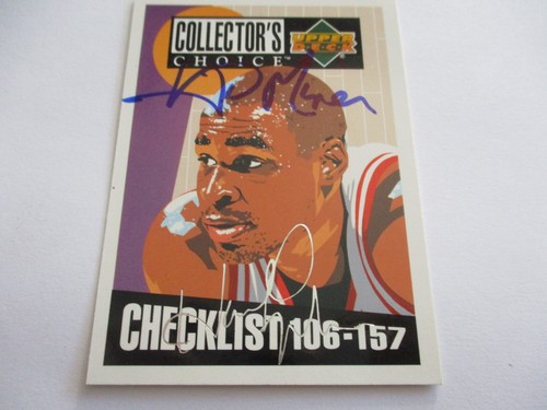 HAROLD MINER 1994-95 UPPER DECK CCHOICE SILVER NBA SIGNED CARD IP HEAT USC