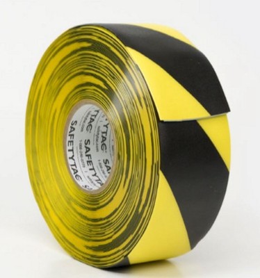 SafetyTac  Hazard  4  X 100  Black & Yellow Tape Model STH470