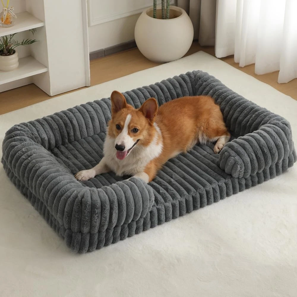 Large Cat Bed for Indoor Cats，Washable Dog Couch Bed for Small Dogs up to 20l...