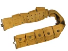 Antique Long 1918 US. WW1 Military 10 Pocket Ammo Belt 1 Loose Button