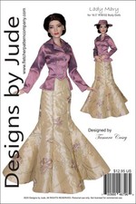 Lady Mary Doll Clothes Sewing Pattern 16.5" RTB102 Lacie Dolls Tonner