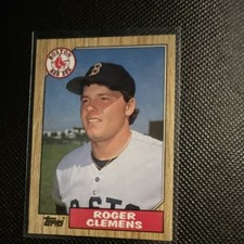 Topps 1987 Roger Clemens #340 Boston Red Sox MLB Base Set Sports Trading Card