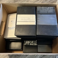 Lot of 19 Black 1 White VHS Tape Storage Cases Empty