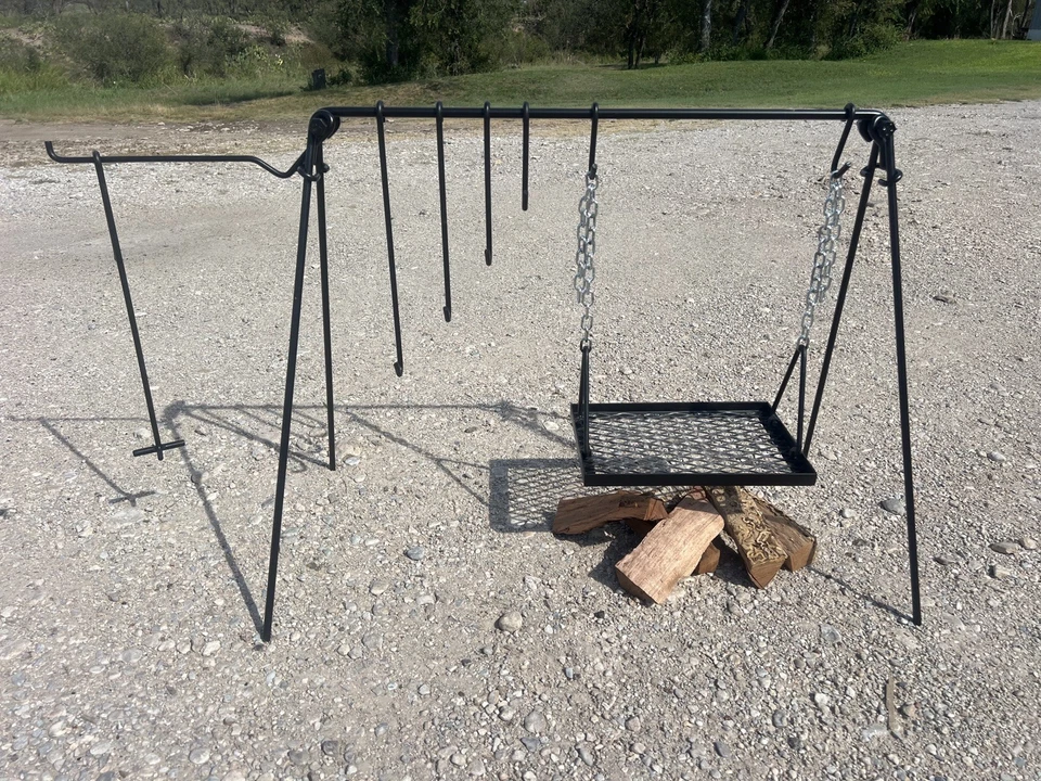 Dutch oven cookset,Open fire cooking,Cowboy cooking,Campfire grill,Asado, - Image 2 of 4