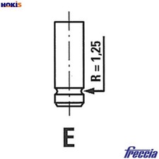 4x EXHAUST VALVE R3695/RCR FOR 13S/N/SB/CN C13N 1.3L 12NV/ST 1.2L 16 SH 1.6L