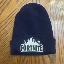 Fortnite Stocking Cap Navy Blue White Hat