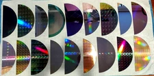 18 PC Lot Half Moon Silicon Semiconductor Lithography 300mm Wafer Slices #93