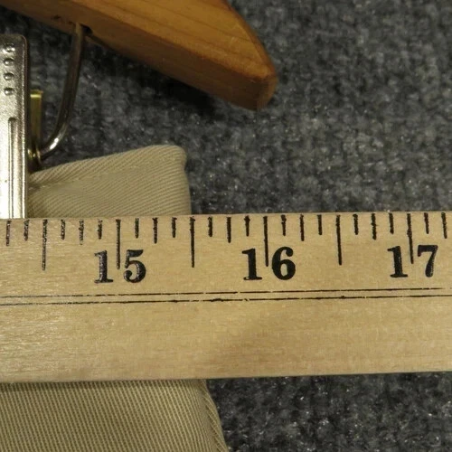 Pantalones chinos Lands End para niñas talla 18 tostados tiro medio piernas rectas bolsillos Foto 4 de 4