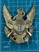 Span Am War Era Shako Helmet Eagle Plate