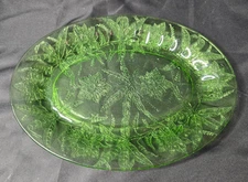 Jeannette FLORAL Green Platter