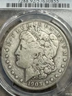 1903-s Morgan Silver Dollar, Better Date, PCGS F Detail, Free Shipping