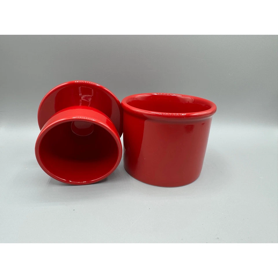 Butter Bell Crock L. Tremaine Red Water Butter Keeper - Image 3 of 4