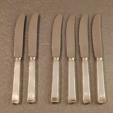 6 (x) versilberte Dessertmesser verfügbar- WMF 2500 Art Deco Bauhaus 90er Silber