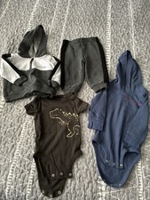 Calvin Klein  Carter  s Boys 6/9M Sweatsuit and One Pieces Lot of 4 