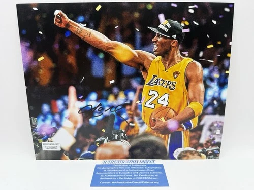 Kobe Bryant Signed Los Angeles Lakers Champions 8x10 NBA HOF MVP MAMBA (AD) COA