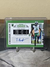 2019 Contenders Draft Tyre Brady Auto Rookie #293 Marshall Thundering Herd WR
