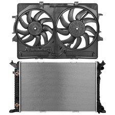 Electric Engine Radiator Cooling Fan Kit Driver Passenger For 2011-2017 Audi Q5