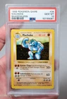 PSA 10 Pokémon 1999 Machoke Shadowless Base Set 34/102