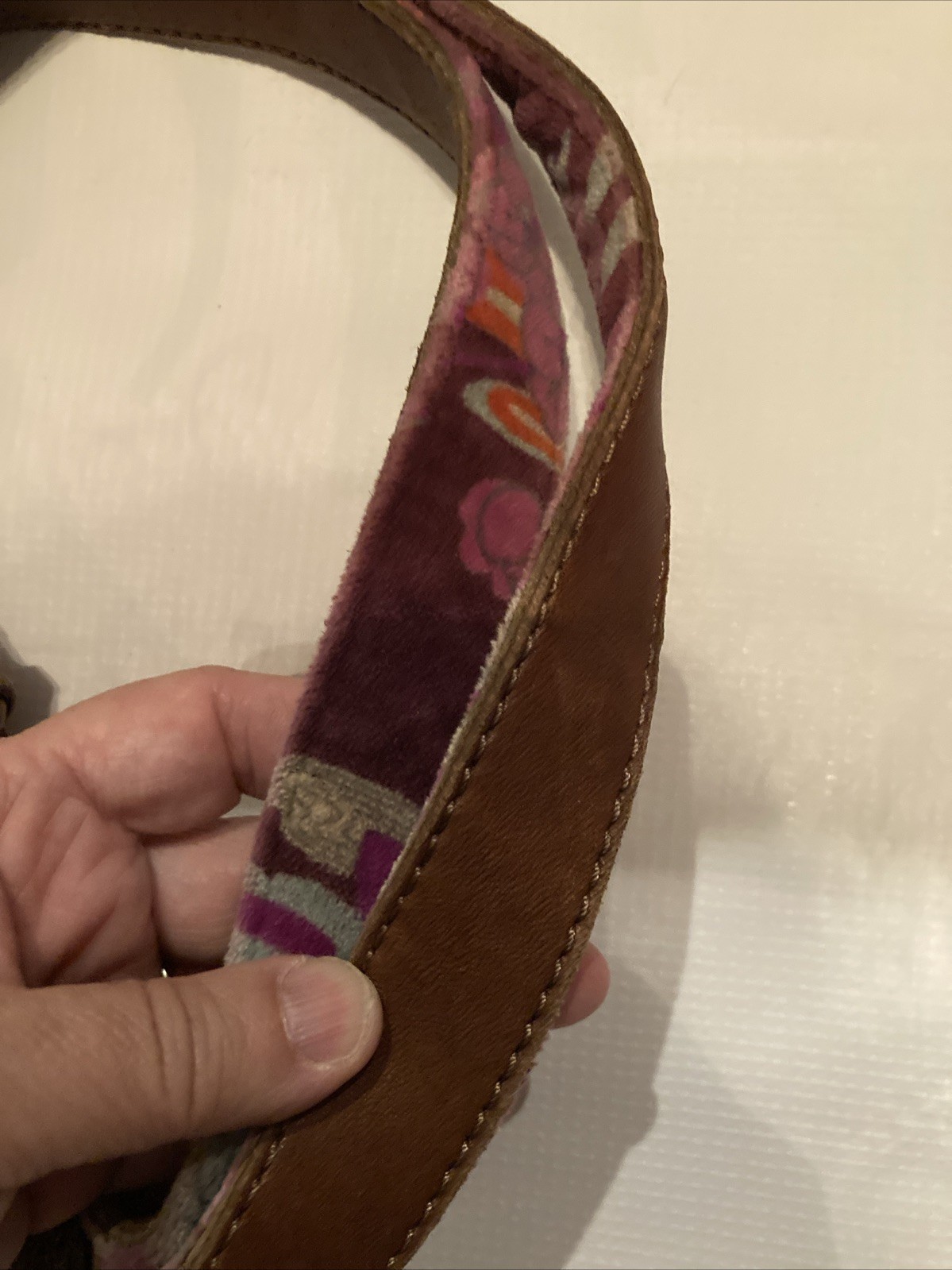 Lucky Brand Patchwork Large Hobo Bag Handbag Leat… - image 6