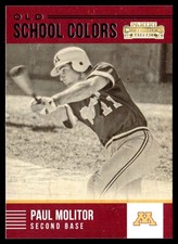 2015 Panini Contenders Old School Colors Paul Molitor Minnesota Golden Gophers