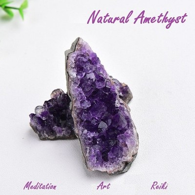 Stressabbau natürlicher Amethyst Cluster Rohquarz Kristall Ornament lila Stein