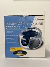 Emerson PD5203 Portable CD/AM/FM Radio Boombox Stereo NEW Open Box
