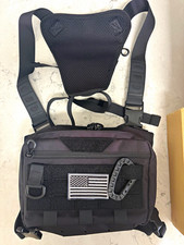 Black Tactical Nylon Chest bag