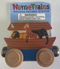 Maple Landmark Inc. 10208 NameTrains Noah's Ark Wooden Train Car