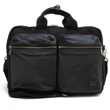 Paul Smith Business Bag Paul Smith PSN505 Nylon Color Block Nylon Twill Cowhide