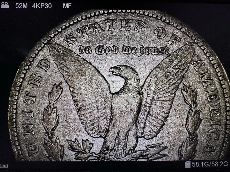 1900-O Morgan Silver Dollar With Large Die Cracks And Doubling #13 - Image 3 of 4