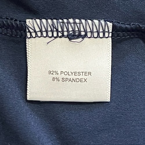 Peter Millar Polo Shirt Mens Large Blue Long Sleeve Performance Golf Stretch - Picture 4 of 8