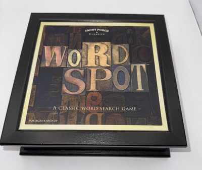 WordSpot Game Bookshelf Front Porch Classics Word Spot in Wooden Box