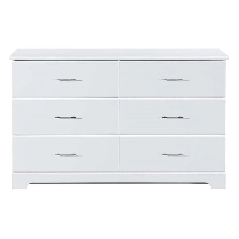 Cómoda Stork Craft USA Brookside 6 cajones en blanco Foto 3 de 4