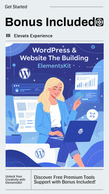 WordPress ElementsKit Website Building Guide (Printed + Bonus Tools Support)