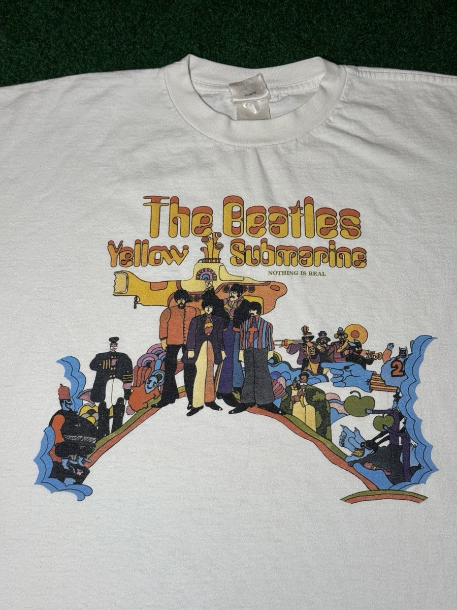90s The Beatles Yellow Submarine Tシャツ Vintage 90s The Beatles Yellow Submarine Retro XL Band T