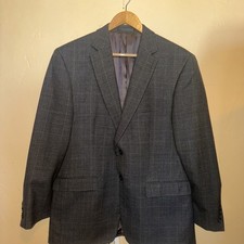 Polo Ralph Lauren Vintage Dark Glen Plaid Wool Blazer 40R
