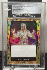 RIC FLAIR  1/1 LEAF METAL LEGENDS OF WRESTLING 2024 GOLD Pre-production Proof