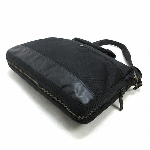 Borsa a tracolla Porter Japan 2 vie valigetta nylon nero usata uomo donna - Foto 2 di 3