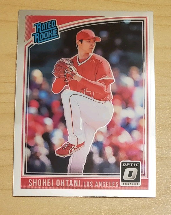 2018 Panini Donruss Optic Rated Rookie Variation Shohei Ohtani #176 Pitching RC