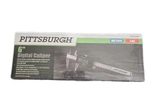 PITTSBURGH 6" DIGITAL CALIPER METRIC SAE ADJUST ELECTRONIC MEASURE INNER OUTER