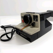 Polaroid SX70 One Step Instant Film Land Camera Rainbow Stripe Vintage 70's-80's